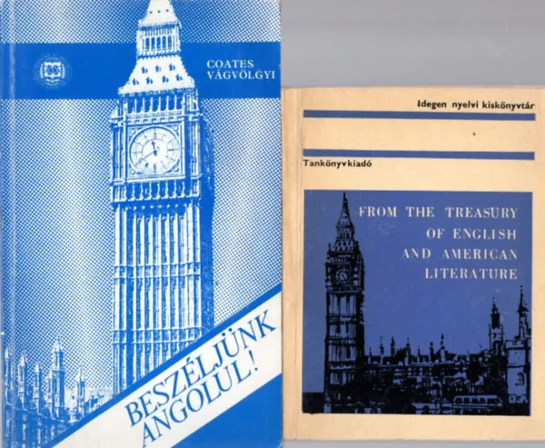 4 db angol nyelvkönyv: English Usage + Angol-magyar diáklevelezés + From the Treasury of English and American Literarture + Beszéljünk angolul! Legkelendőbb