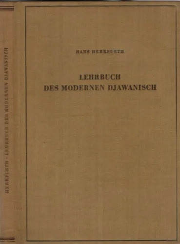 Lehrbuch des modernen djawanisch (Modern jávai nyelvkönyv) Rendeld meg most