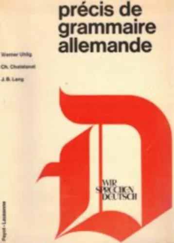 Precis de grammaire allemande Gyors kiszállítás