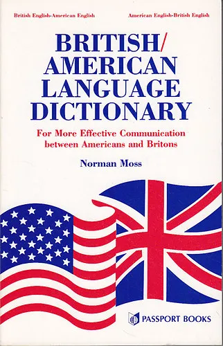 British/American language dictionary (Brit/amerikai nyelvi szótár) Azonnal elérhető