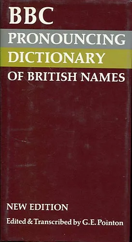 Ajánlat BBC pronouncing dictionary of british names