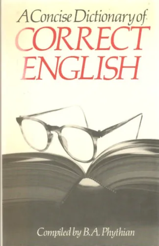 A Concise Dictionary of Correct English Szuper akció