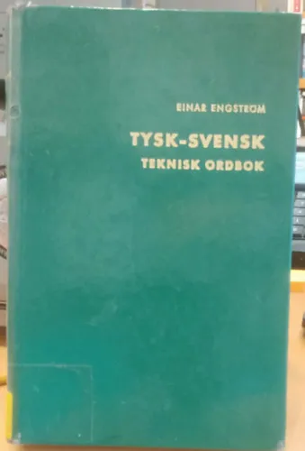 Exkluzív ajánlat Tysk-Svensk Teknisk Ordbok (Német-svéd szakszótár)