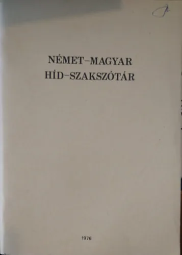 Nézd meg most Magyar-német híd-szakszótár