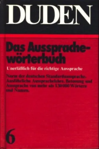 Duden 6 Das Aussprachewörterbuch Prémium