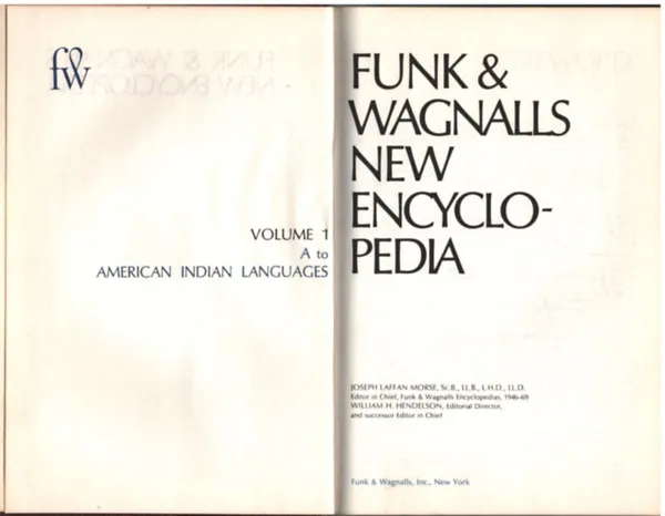 Funk & Wagnalls new encyclopedia (Volume 1) - A to American indian languages Kedvezményes ár