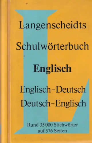 Bestseller Langenscheidts Schulwörterbuch Egnlish