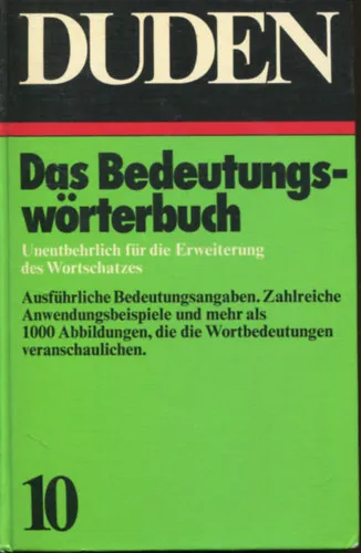 Duden 10 Das Bedeutungswörterbuch Kedvezményes ár