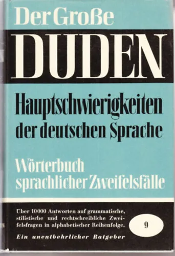 Der Grosse Duden 9 - Hauptschwierigkeiten der deutschen Sprache Expressz szállítás