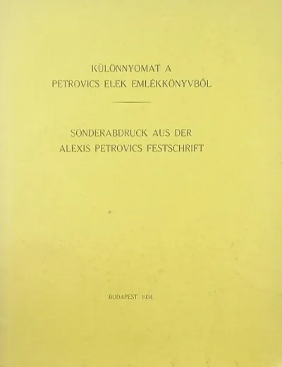 Agostino di Duccio egy ismeretlen Madonnája - Különnyomat a Petrovics Elek emlékkönyvből (magyar-német nyelvű) Biztonságos vásárlás