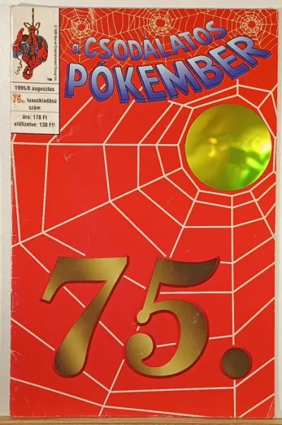 A csodálatos Pókember 1995/8 augusztus 75. luxuskiadású szám Olcsó