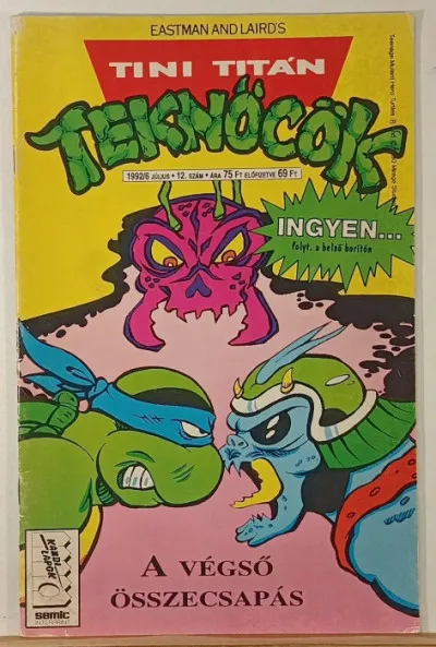 Akció Tini Titán Teknőcök 1992/6 július 12. szám - A végső összecsapás
