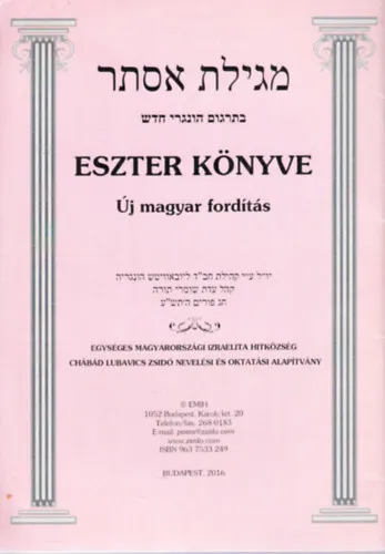 Eszter könyve (Új magyar fordítás) Olcsóbb