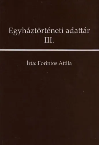 Egyháztörténeti adattár III. Különleges ajánlat