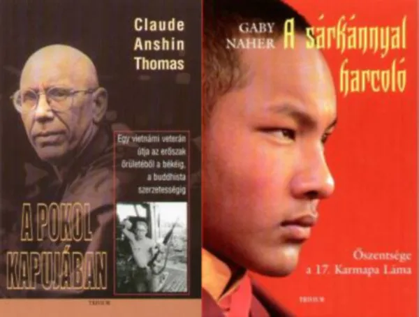 2 könyv a buddhizmusról: A pokol kapujában + A sárkánnyal harcoló Utolsó esély