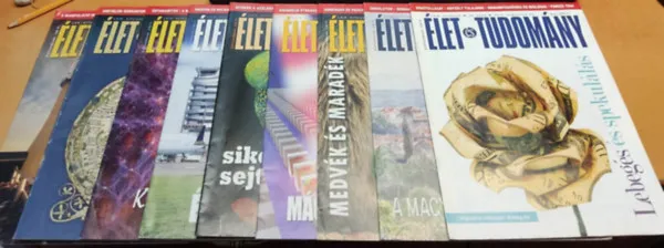 Ajánlat 9 db Élet és Tudomány, szórványszámok (lapszámok a termékleírásban, saját fotó)