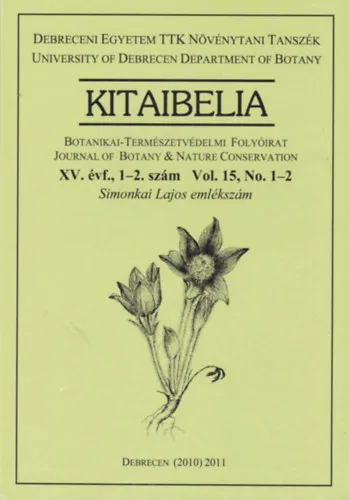 Azonnali szállítás Kitaibelia - Botanikai-természetvédelmi folyóirat - XV. évf. 1-2. szám
