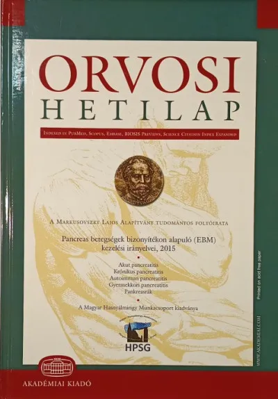 Vedd meg most Orvosi hetilap - 156. évfolyam 7-8. szám