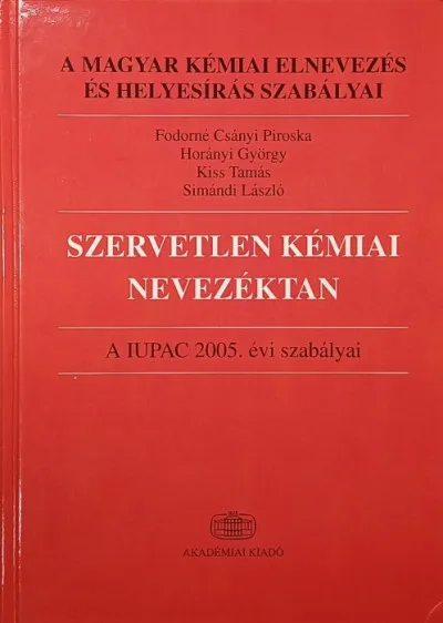 Expressz szállítás Szervetlen kémiai nevezéktan - Az IUPAC 2005. évi szabályai