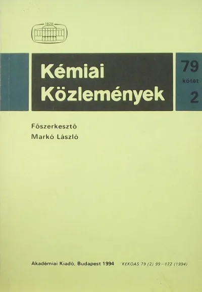 Kémiai Közlemények 79. kötet 2. szám Biztonságos vásárlás