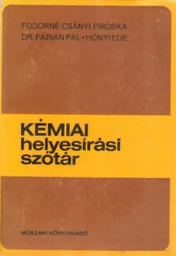 Kémiai helyesírási szótár Legjobb ár