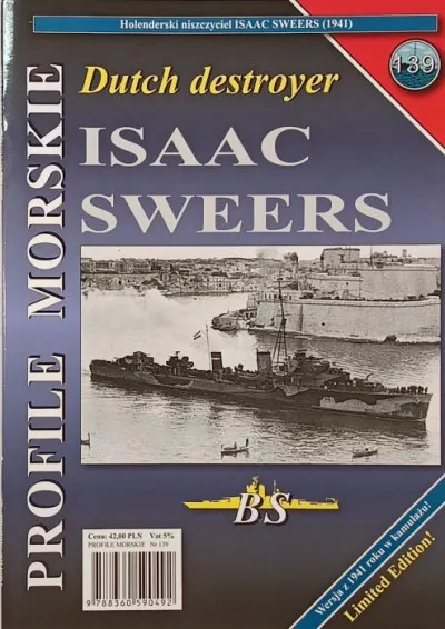 Isaac Sweers - (angol-lengyel nyelvű) - Dutch destroyer - Profile Morskie 139. Különleges ajánlat
