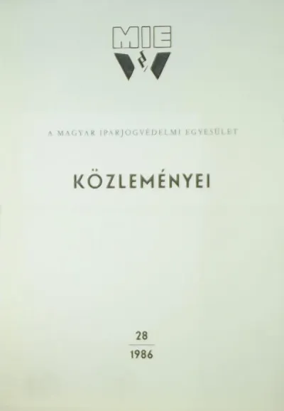 Expressz szállítás A Magyar Iparjogvédelmi Egyesület közleményei 28 (1986)