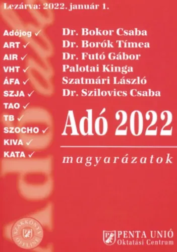 Adó 2022 magyarázatok Gyors szállítás