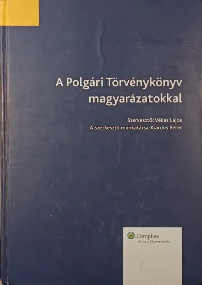 A polgári törvénykönyv magyarázatokkal Árengedmény