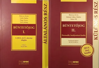 Árengedmény Büntetőjog I-II. - Általános rész - Különös rész