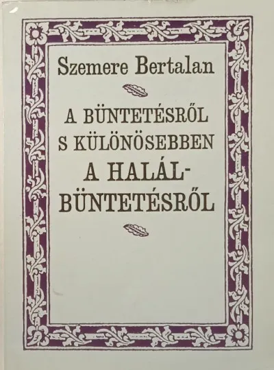 A büntetésről s különösebben a halálbüntetésről Korlátozott ajánlat