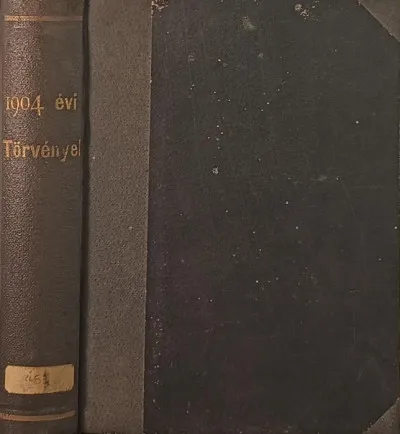 Ne maradj le Az 1904. évi törvények gyűjteménye
