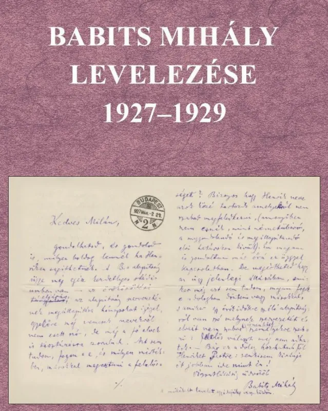 BABITS MIHÁLY LEVELEZÉSE 1927-1929 Olcsó