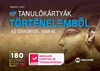 Tanulókártyák történelemből - Az őskortól 1848-ig - Megoldófüzettel és társasjátékkal Legkelendőbb