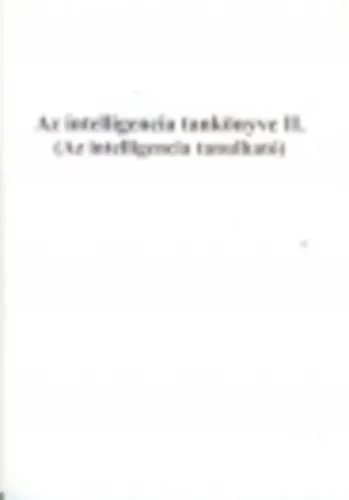 Biztonságos fizetés Az intelligencia tankönyve I. (Az intelligencia tanítható)