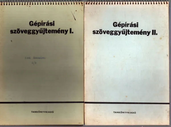 Azonnali szállítás Gépírási szöveggyűjtemény I-II.