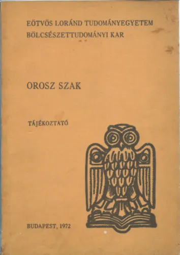 Az orosz szak tanterve és tájékoztatója- Eötvös Loránd Tudományegyetem Bölcsészettudományi Kar Outlet