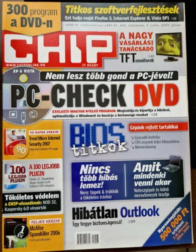 Alacsony ár Chip magazin XIX. évfolyam 7. szám, 2007. július