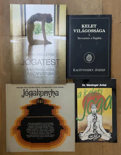 4 db könyv a jógáról - Jógakonyha, Jógatest, A keleti jóga, Kelet világossága I. - Bevezetés a Yogába Kihagyhatatlan ajánlat