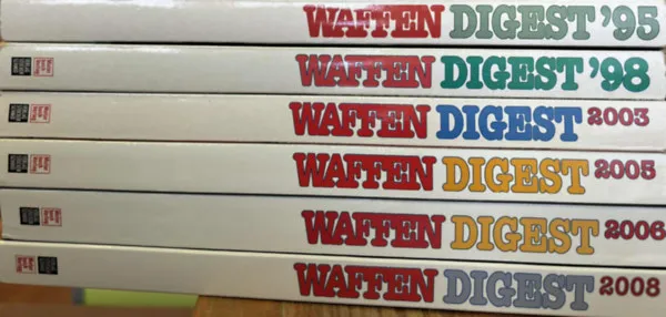 6 db Waffen Digest - 95',98', 2003, 2005,2006,2008 Vedd meg most