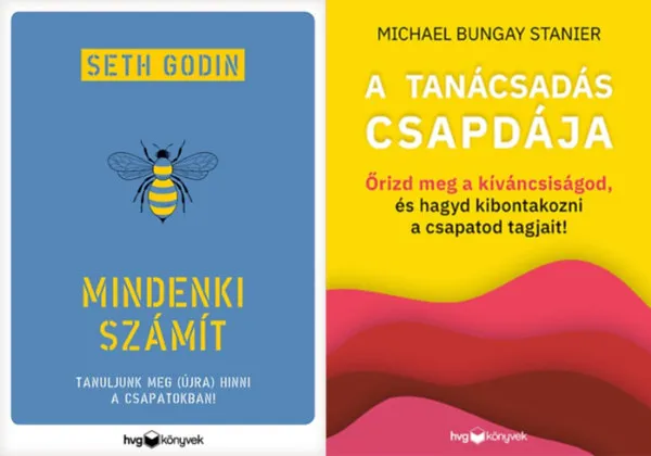 2 db üzleti tanácsadó könyv a csapatmunkáról: Mindenki számít - Tanuljunk meg (újra) hinni a csapatokban! + A tanácsadás csapdája - Őrizd meg a kíváncsiságod, és hagyd kibontakozni a csapatod tagjait! Alacsony ár