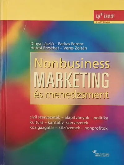 Újdonság Nonbusiness marketing és menedzsment