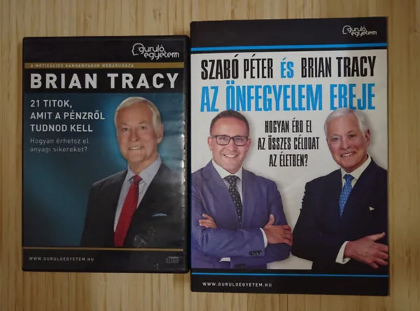 Brian Tracy csomag - könyv + DVD: Az önfegyelem ereje, 21 titok, amit a pénzről tudnod kell Legnépszerűbb