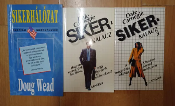 Legjobb ár 3 könyv a sikerről: Sikerkalauz 1., Sikerkalauz 2., Sikerhálózat