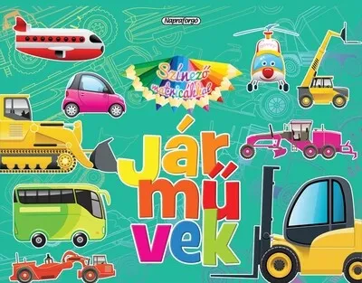 Színező matricákkal - Járművek Csak ma