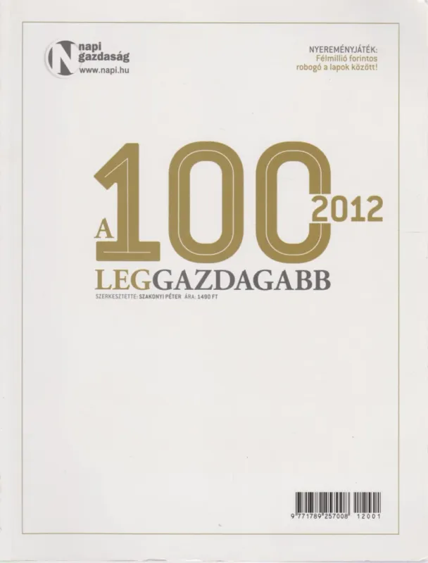 A 100 leggazdagabb 2012 Legjobb ár