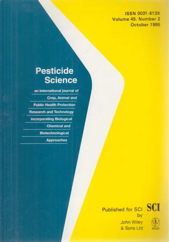 Népszerű Pesticide Science Volume 45, Number 2 October 1995