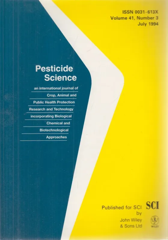 Utolsó esély Pesticide Science Volume 41, Number 3 July 1994