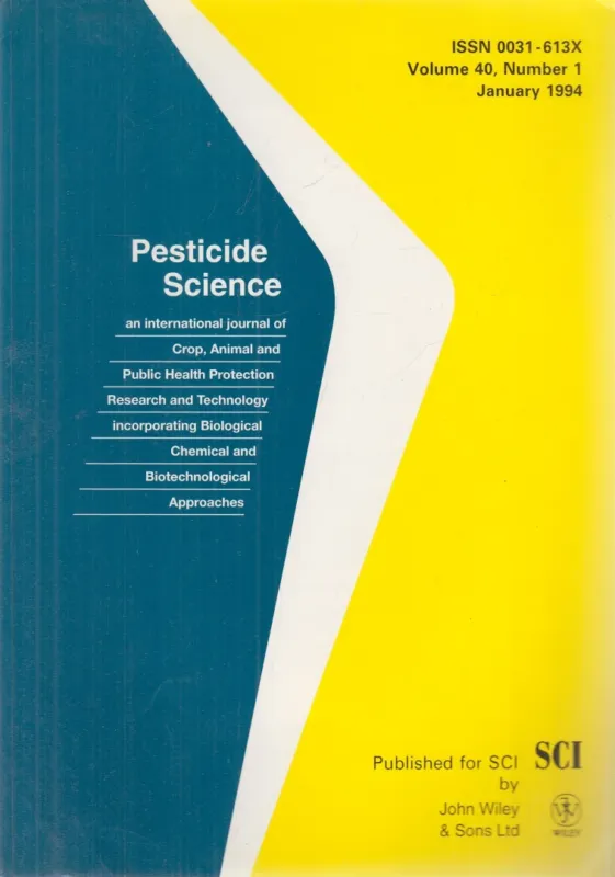 Pesticide Science Volume 40, Number 1 January 1994 Szuper akció