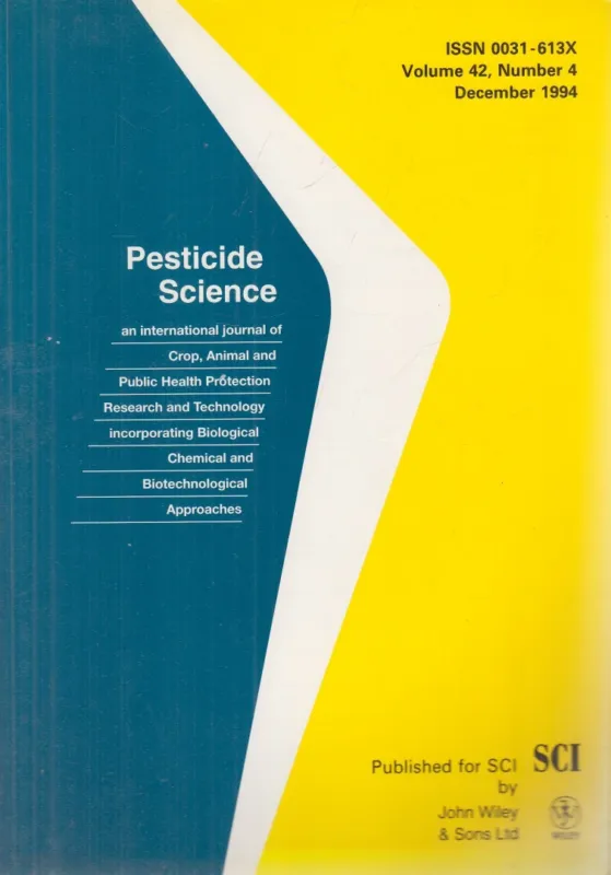 Pesticide Science Volume 42, Number 4 December 1994 Gyors szállítás